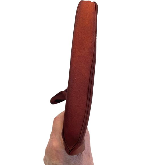 Twifaille Rosenfeld Satin Evening Purse Clutch Handbag Floral Frame Clasp READ - Picture 10 of 16